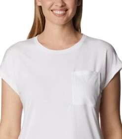 Columbia Boundless Trek Short Sleeve T-Shirt - Womens White -Columbia Outfit Shop 1694013529 2033481 100 4