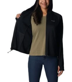 Columbia Boundless Trek Grid Fleece Jacket - Womens Black Heather -Columbia Outfit Shop 1694013566 2033651 010 5