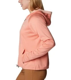 Columbia Boundless Trek Grid Fleece Jacket - Womens Summer Peach -Columbia Outfit Shop 1694013571 2033651 828 3