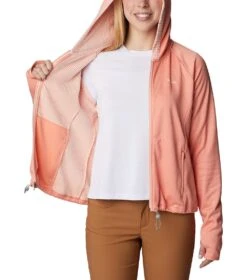 Columbia Boundless Trek Grid Fleece Jacket - Womens Summer Peach -Columbia Outfit Shop 1694013573 2033651 828 5