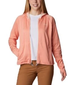 Columbia Boundless Trek Grid Fleece Jacket - Womens Summer Peach -Columbia Outfit Shop 1694013574 2033651 828 8