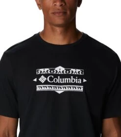 Columbia Explorers Canyon Back T-Shirt - Mens Black / White Border -Columbia Outfit Shop 1694013586 2036451 010 4