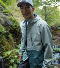 Columbia Hikebound Rain Jacket - Mens Niagara / Metal -Columbia Outfit Shop 1694683133 1988621 350 8