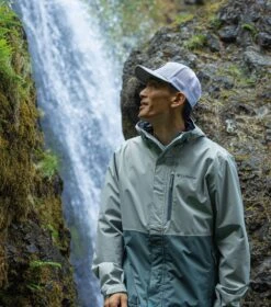 Columbia Hikebound Rain Jacket - Mens Niagara / Metal -Columbia Outfit Shop 1694683134 1988621 350 9