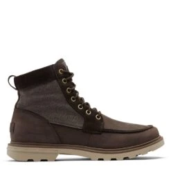 Sorel Carson Moc Waterproof Boots - Mens Blackened Brown / Khaki II