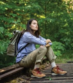 Columbia Newton Ridge Plus Waterproof Amped Hiking Boots - Womens Elk / Mountain Red -Columbia Outfit Shop 1695143170 BL4552 286 16