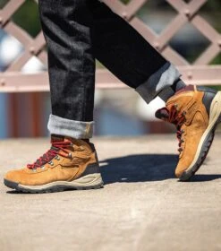 Columbia Newton Ridge Plus Waterproof Amped Hiking Boots - Womens Elk / Mountain Red -Columbia Outfit Shop 1695143171 BL4552 286 17