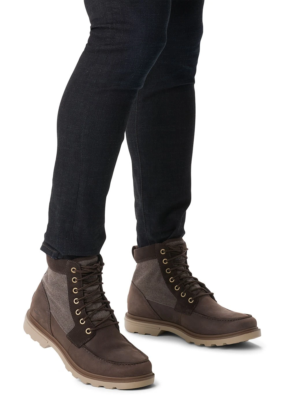 Sorel Carson Moc Waterproof Boots - Mens Blackened Brown / Khaki II 9 Sorel Carson Moc Waterproof Boots - Mens Blackened Brown / Khaki II - Image 7