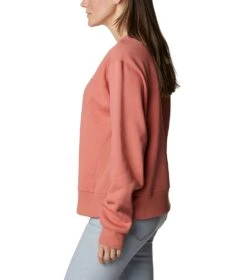 Columbia Lodge Crew IV Sweatshirt - Womens Dark Coral -Columbia Outfit Shop 1695144299 2013071 639 3