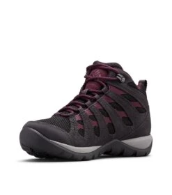 Columbia Redmond V2 Waterproof Mid Hiking Shoes - Womens Black / Black Cherry -Columbia Outfit Shop 1695145817 1865321 010 4