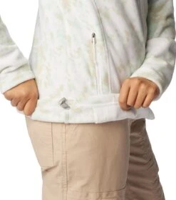 Columbia Fast Trek Printed Fleece Jacket - Womens White Flurries -Columbia Outfit Shop 1695227421 EL1012 105 6
