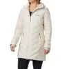 Columbia Heavenly Long Hooded Jacket - Womens Chalk -Columbia Outfit Shop 1738161 191 1