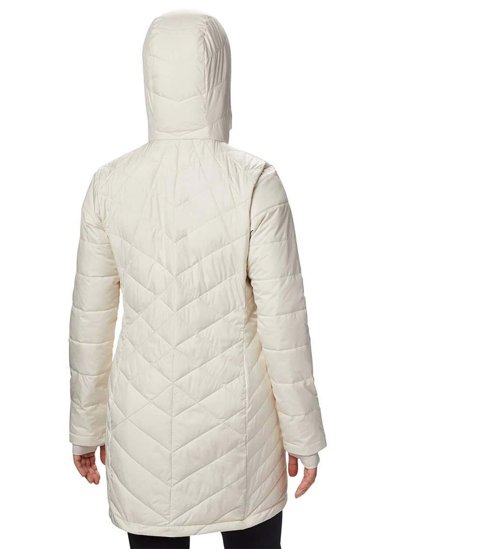 Columbia Heavenly Long Hooded Jacket - Womens Chalk 4 Columbia Heavenly Long Hooded Jacket - Womens Chalk - Image 2