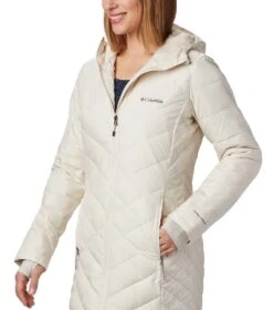 Columbia Heavenly Long Hooded Jacket - Womens Chalk 8 Columbia Heavenly Long Hooded Jacket - Womens Chalk -Columbia Outfit Shop 1738161 191 3