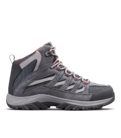 Columbia Crestwood Waterproof Mid Hiking Boots - Womens Graphite / Daredevil