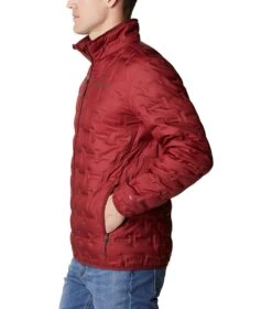 Columbia Delta Ridge Down Insulated Jacket - Mens Red Jasper -Columbia Outfit Shop 1875902 664 3