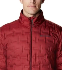Columbia Delta Ridge Down Insulated Jacket - Mens Red Jasper -Columbia Outfit Shop 1875902 664 4