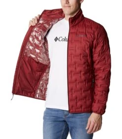 Columbia Delta Ridge Down Insulated Jacket - Mens Red Jasper -Columbia Outfit Shop 1875902 664 5