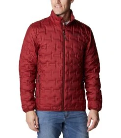 Columbia Delta Ridge Down Insulated Jacket - Mens Red Jasper -Columbia Outfit Shop 1875902 664 6