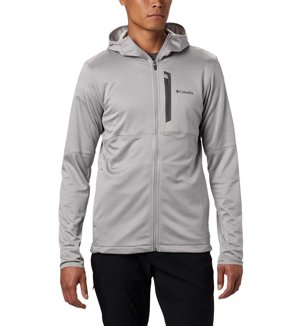 Columbia Tech Trail Full Zip Hoodie - Mens Columbia Grey 3 Columbia Tech Trail Full Zip Hoodie - Mens Columbia Grey