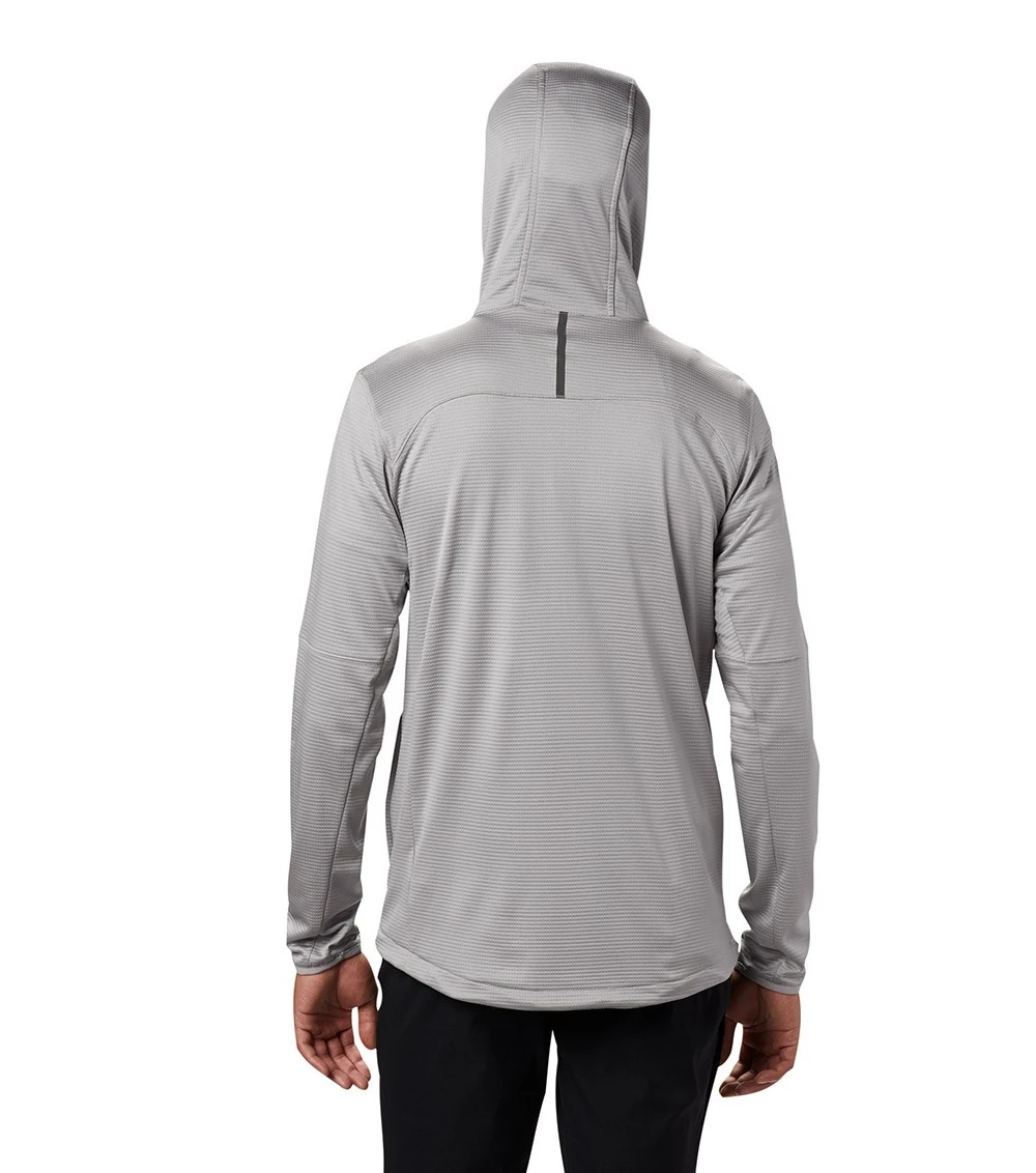 Columbia Tech Trail Full Zip Hoodie - Mens Columbia Grey 4 Columbia Tech Trail Full Zip Hoodie - Mens Columbia Grey - Image 2