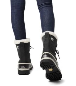 Sorel Caribou Winter Boots - Womens Black / Stone -Columbia Outfit Shop nl1005 011 7